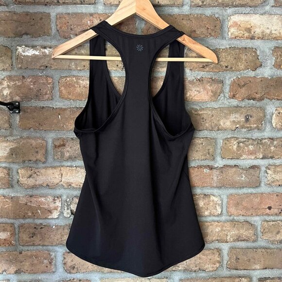 Athleta Tank Top Womens Momentum Seamless Black Workout Active Small Petite mulb - Picture 3 of 9